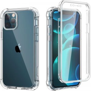 Capa Dupla 360 iPhone 14 Pro Transparente