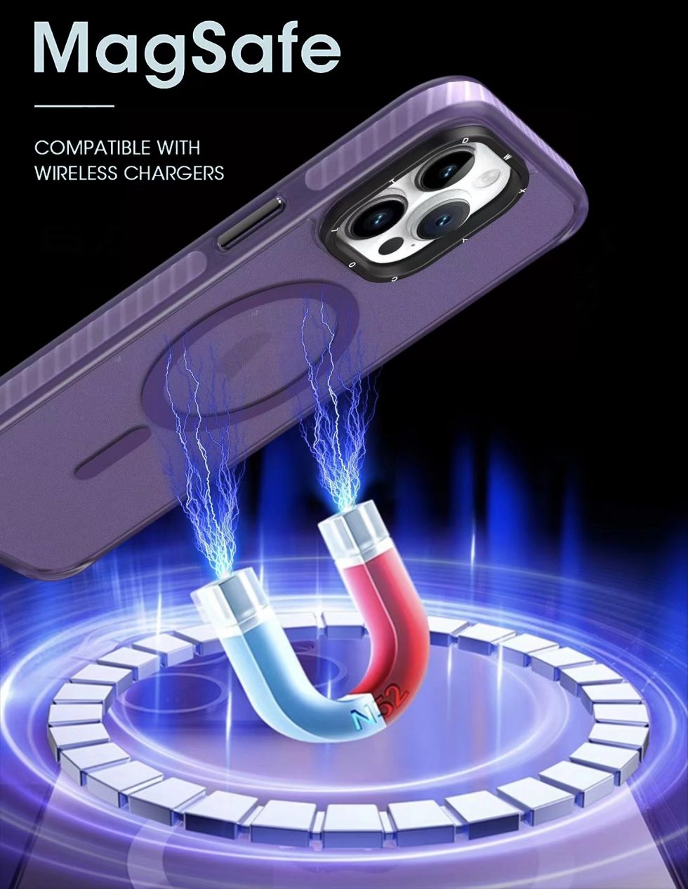 Capa Smoked Magsafe iPhone 12 Pro Max Azul