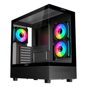 Caixa Torre ATX Abysm Danube Sava H400 Prime Black